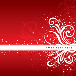 Elegant Winter Text Frame Background vector image