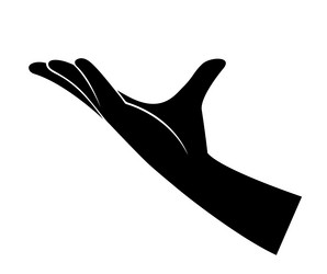 hand holding symbol
