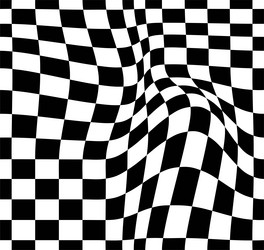 psychedelic checkerboard pattern vector image