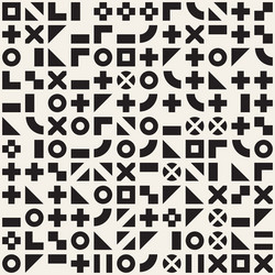 Random shapes seamless pattern modern vector