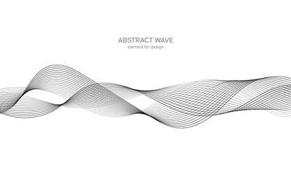 abstract wave element for design digital vector