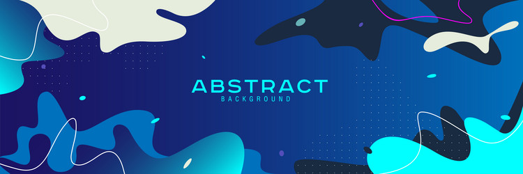 dynamic color composition of abstract shapes vector image