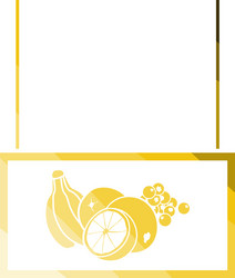 Fruits market department icon vector