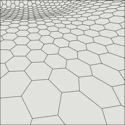 abstract 3d illuminated distorted mesh sphere vector image