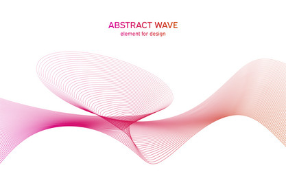 abstract colorful wave element for design vector image