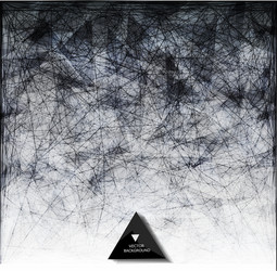abstract web background triangles vector image