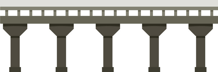 auto bridge icon flat style vector