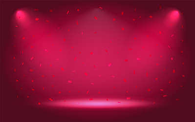 Empty abstract mock up 3d stage studio background Vector Image
