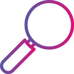 gradient search icon with white background vector image