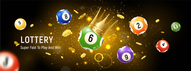 Bingo balls splash background floating lotto game Vector Image