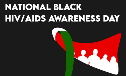 National black hiv aids awareness day Royalty Free Vector