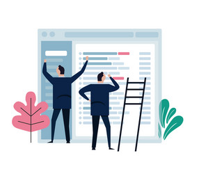 Team Collaboration on Software Development vector image