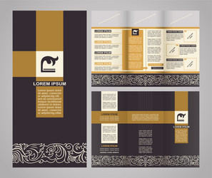 Vintage Brochure Template vector image