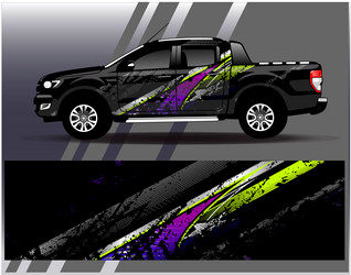 Abstract Racing Stripe Car Wrap Vector Image