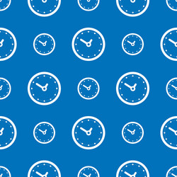 Seamless clock pattern vector