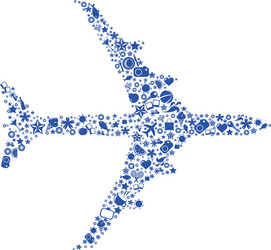 Travel Icons - Vacation & Tourism Vector Image