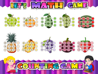 adding and subtracting mathematical worksheet vector image