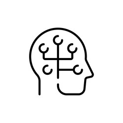ai icon from machine learning collection simple vector image
