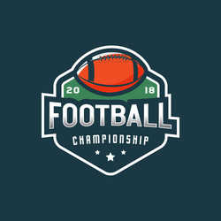 American Football Logo - Sport Emblem Vector Image