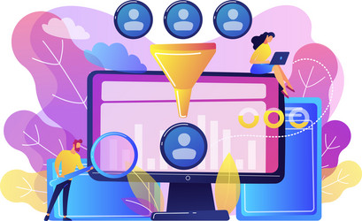 data science analytics concept vector image