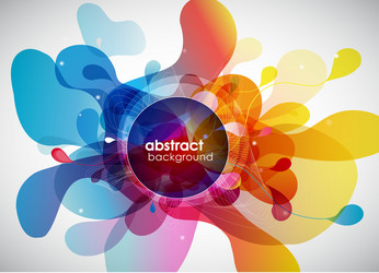 abstract colored background with circles vector image