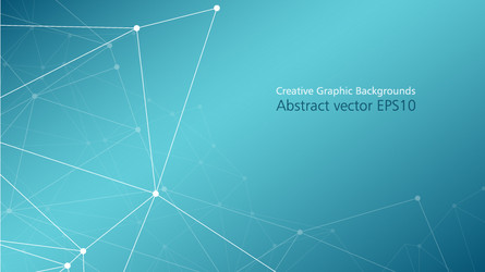 digital network abstract connection dots vector image