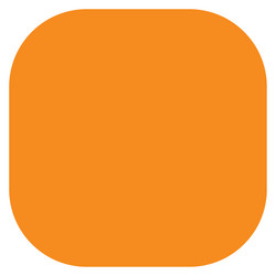 flat banner button template shape with corner vector image