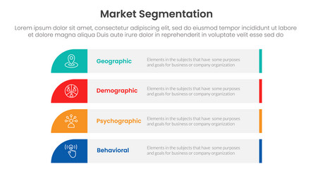 market segmentation framework analysis vector image