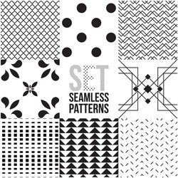 Monochrome Geometric Pattern vector image