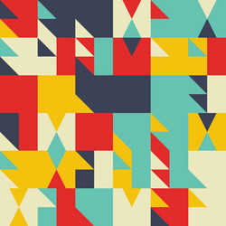 mosaic abstract pattern design vector image