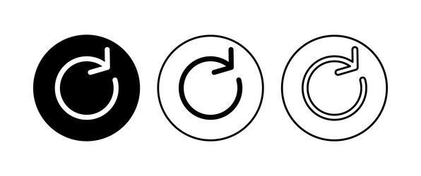 refresh icon set reload update vector image