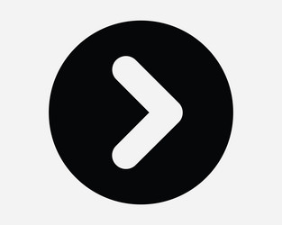 right round arrow icon next page pointer beside vector image