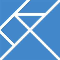 Tangram Puzzle - Geometric Shapes vector image