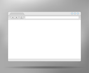 Web Mockup - Browser Interface vector image