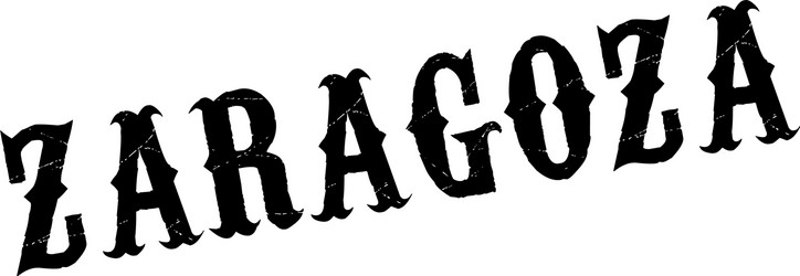 Zaragoza rubber stamp Royalty Free Vector Image