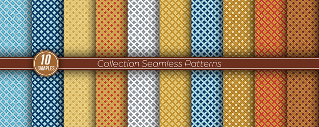 a set of seamless patterns for backgrounds vector image