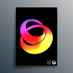 abstract background with linked rings vector image