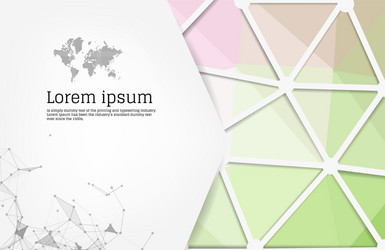 abstract triangle pattern background advertising vector image