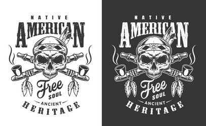 skull emblem Vector Image