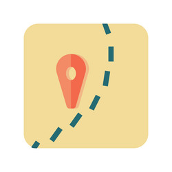 abstract button icon navigator on white vector image