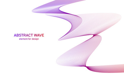 abstract colorful wave element for design vector image