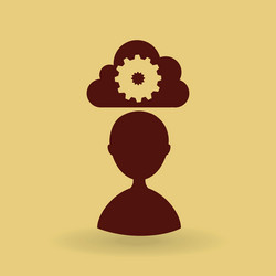 Cloud computing design vector