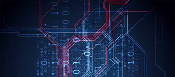 abstract background on technological vector image
