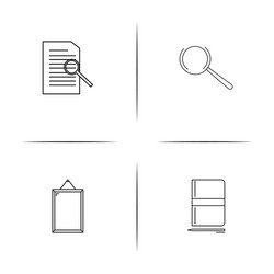 Creative process and design simple linear icon vector