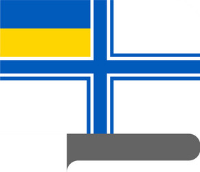flag horizontal shape pointer for world map vector image