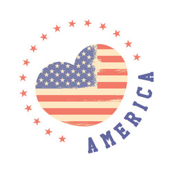 independence day america retro flag Vector Image