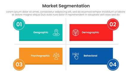 market segmentation framework analysis vector image