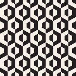 seamless pattern repeating geometric elements vector image