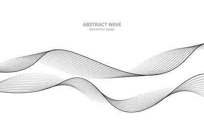 abstract wave element for design digital vector