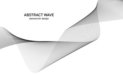 abstract wave element for design digital vector image